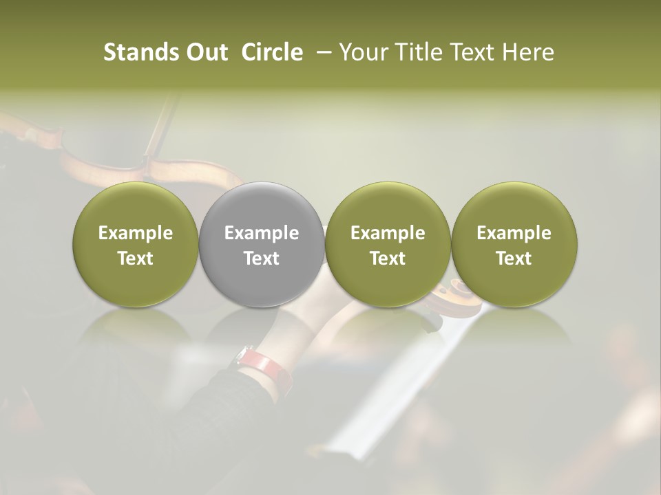 Women Instrument Player PowerPoint Template