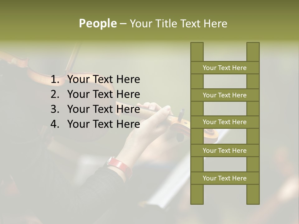 Women Instrument Player PowerPoint Template