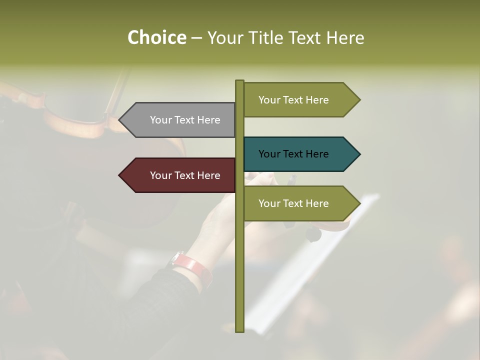 Women Instrument Player PowerPoint Template