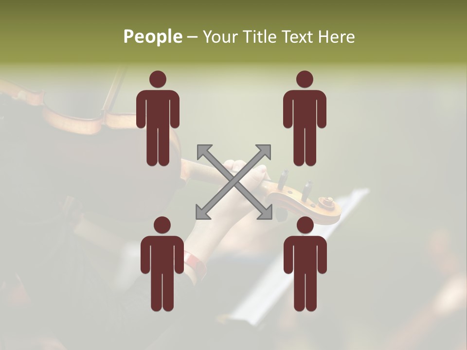 Women Instrument Player PowerPoint Template