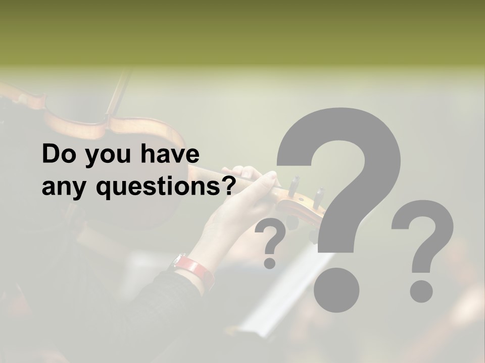 Women Instrument Player PowerPoint Template