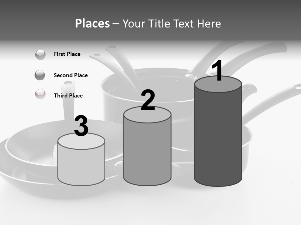 Isolated Cooking Pot Spoon PowerPoint Template