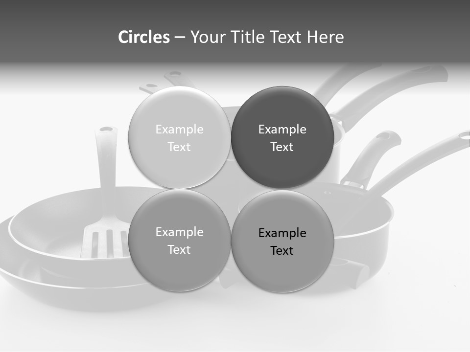 Isolated Cooking Pot Spoon PowerPoint Template