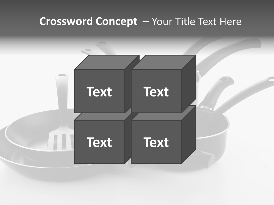 Isolated Cooking Pot Spoon PowerPoint Template