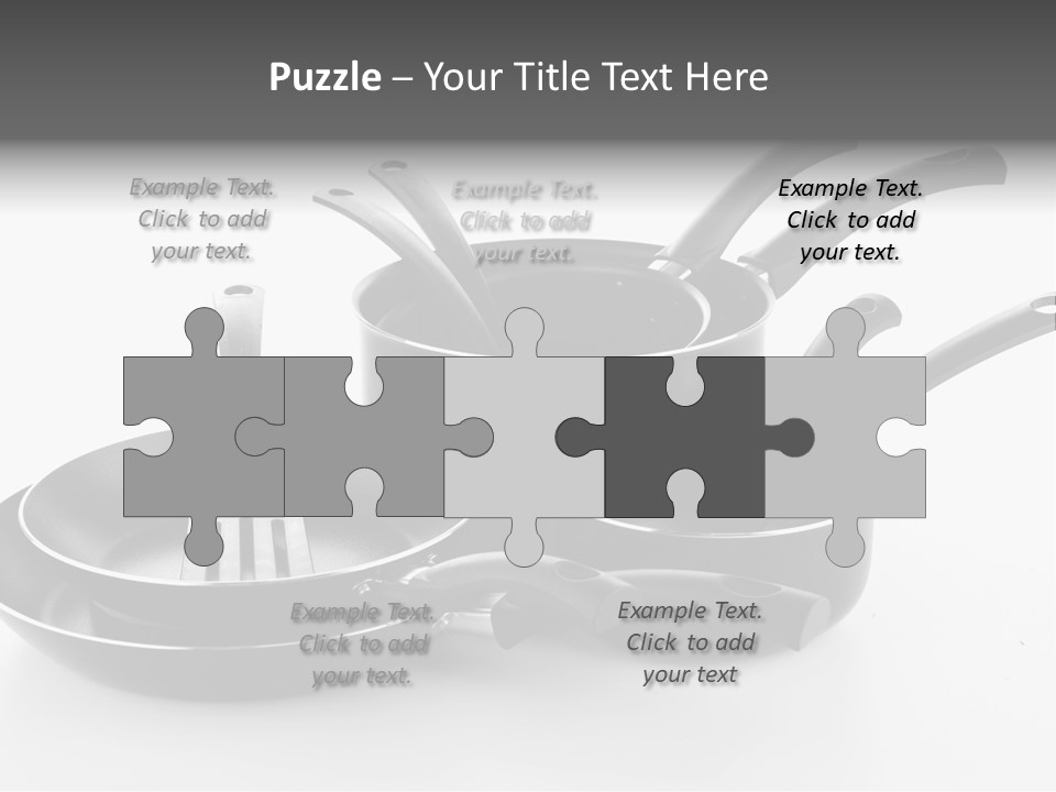 Isolated Cooking Pot Spoon PowerPoint Template