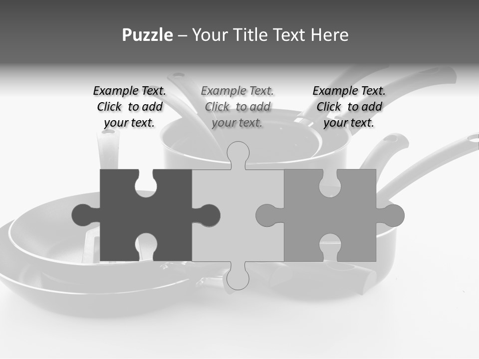 Isolated Cooking Pot Spoon PowerPoint Template