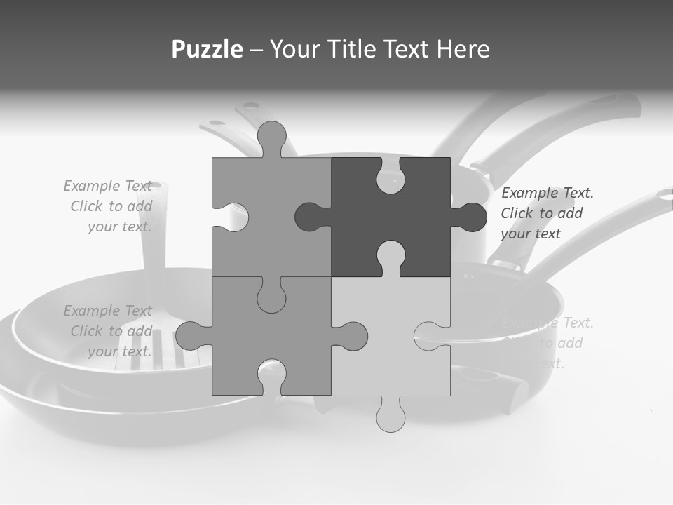 Isolated Cooking Pot Spoon PowerPoint Template