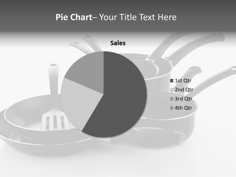 Isolated Cooking Pot Spoon PowerPoint Template