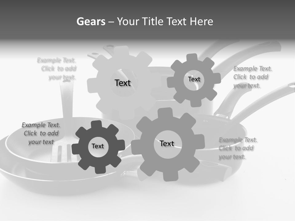 Isolated Cooking Pot Spoon PowerPoint Template