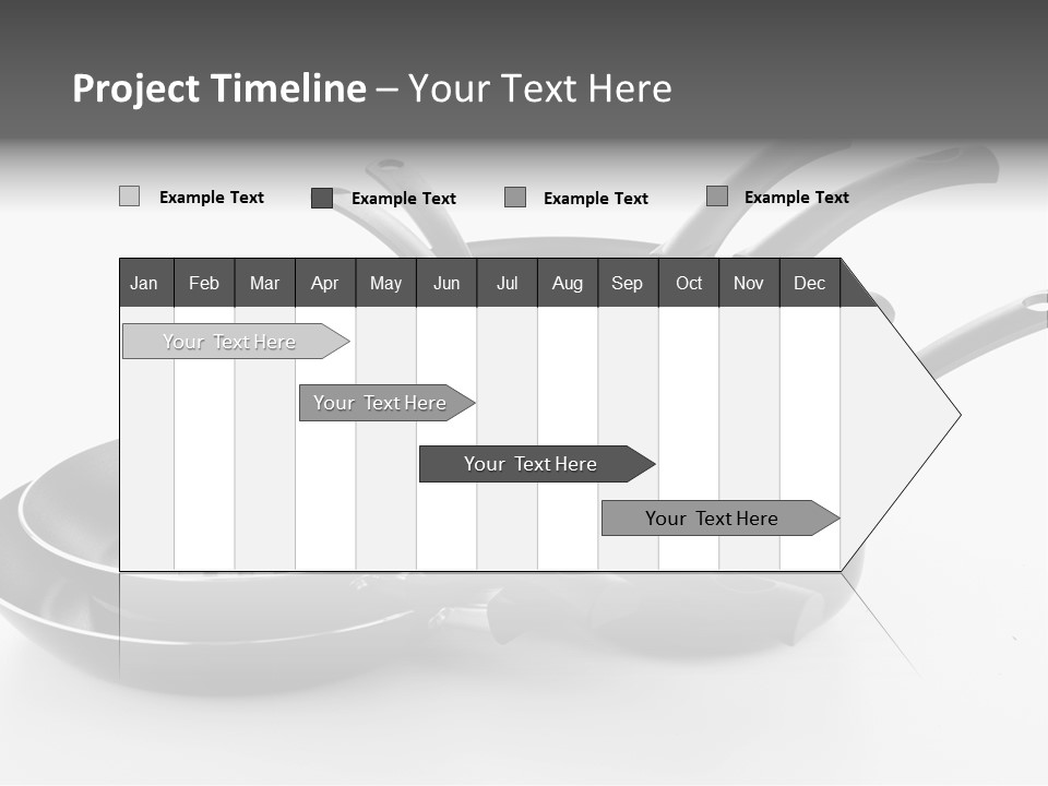 Isolated Cooking Pot Spoon PowerPoint Template