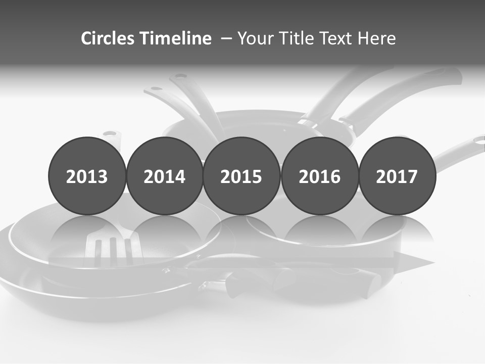 Isolated Cooking Pot Spoon PowerPoint Template