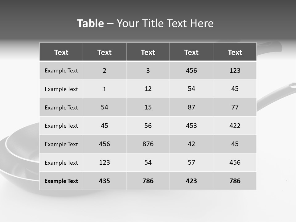 Isolated Cooking Pot Spoon PowerPoint Template