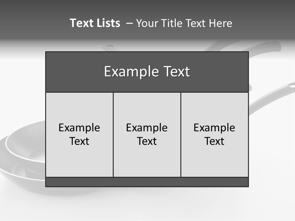Isolated Cooking Pot Spoon PowerPoint Template