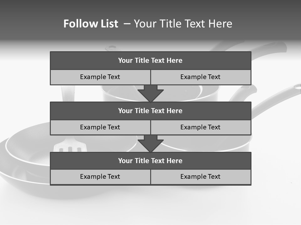 Isolated Cooking Pot Spoon PowerPoint Template