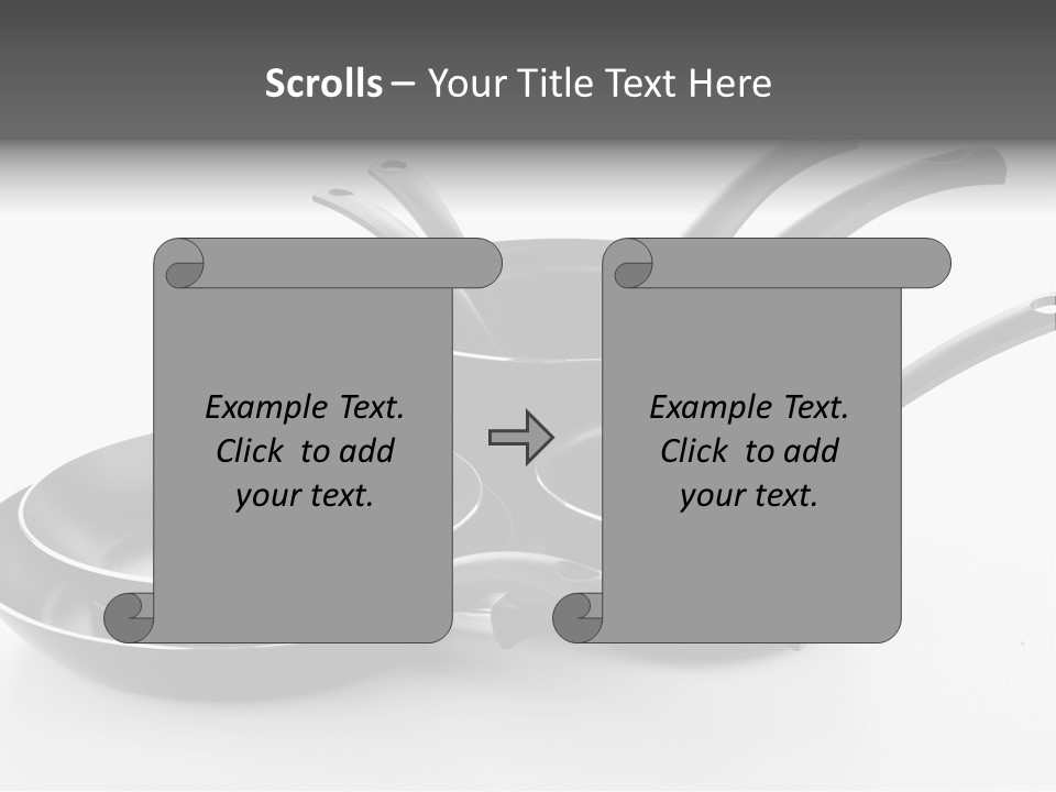 Isolated Cooking Pot Spoon PowerPoint Template