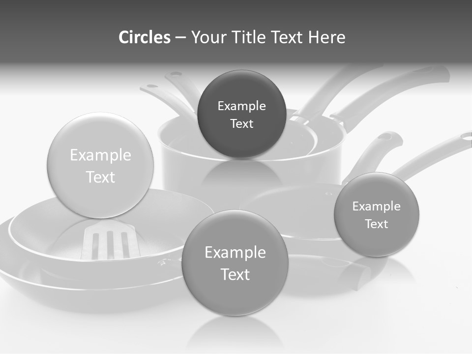 Isolated Cooking Pot Spoon PowerPoint Template