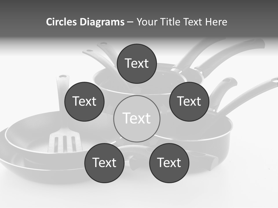Isolated Cooking Pot Spoon PowerPoint Template