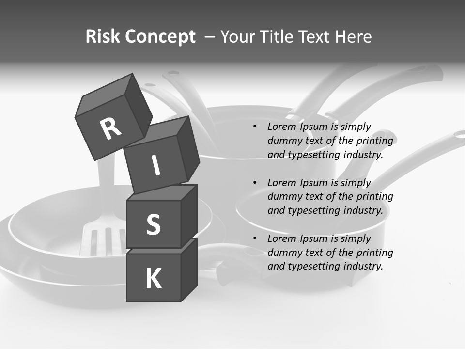 Isolated Cooking Pot Spoon PowerPoint Template