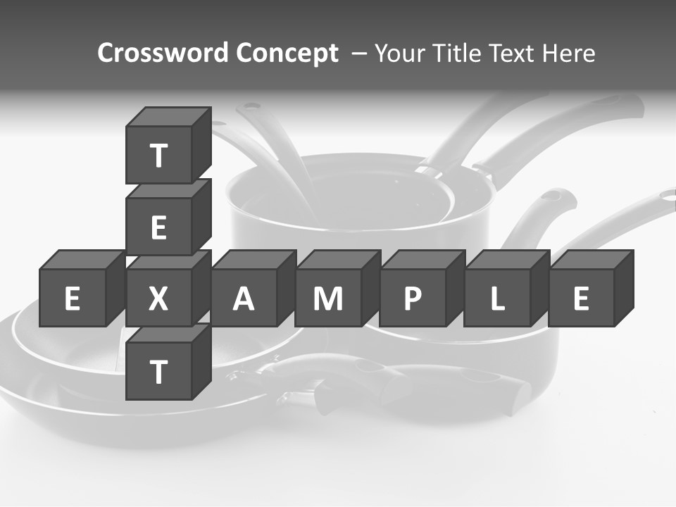 Isolated Cooking Pot Spoon PowerPoint Template