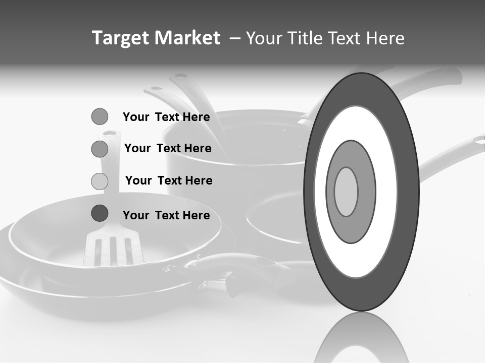 Isolated Cooking Pot Spoon PowerPoint Template