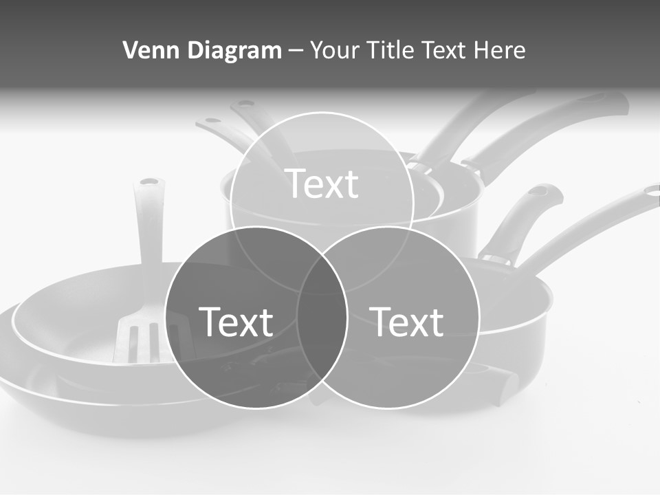 Isolated Cooking Pot Spoon PowerPoint Template