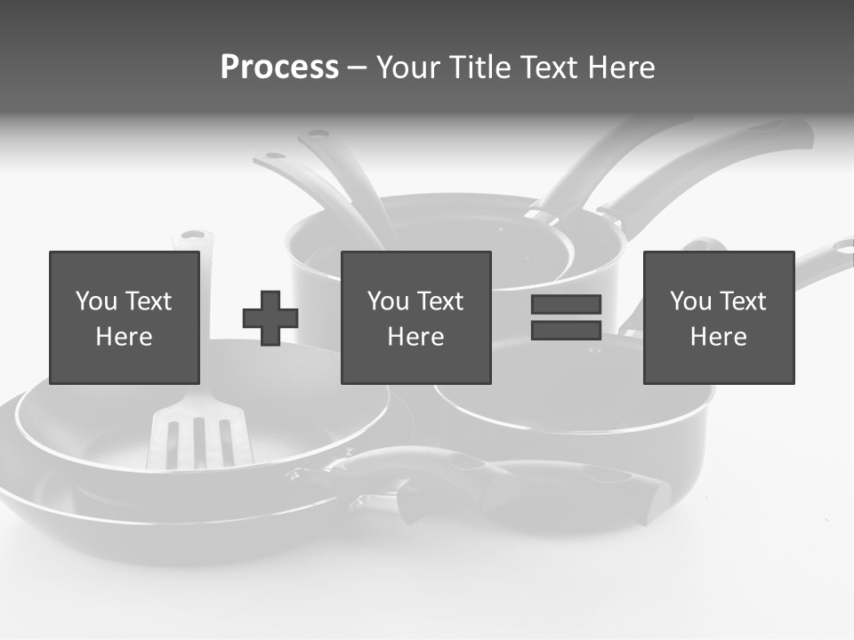 Isolated Cooking Pot Spoon PowerPoint Template