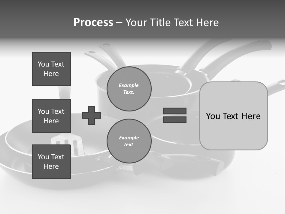 Isolated Cooking Pot Spoon PowerPoint Template