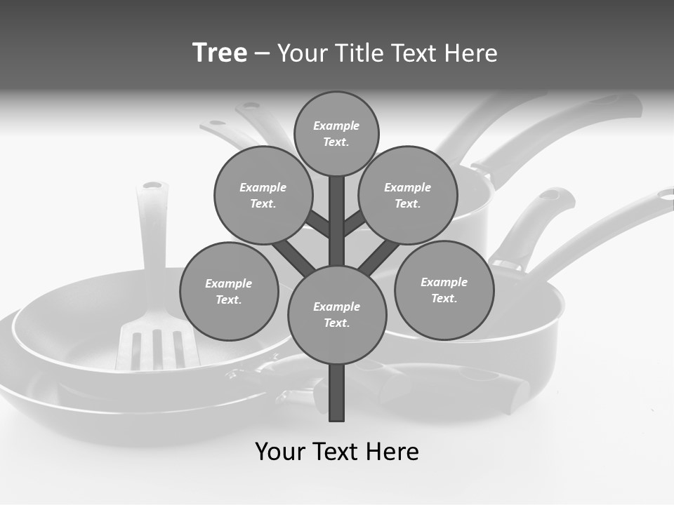 Isolated Cooking Pot Spoon PowerPoint Template