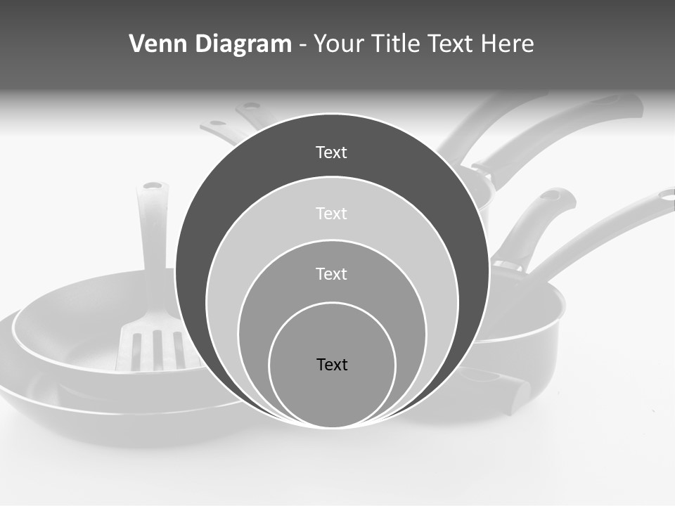 Isolated Cooking Pot Spoon PowerPoint Template