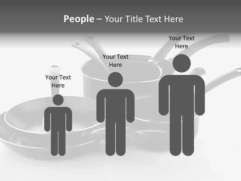 Isolated Cooking Pot Spoon PowerPoint Template