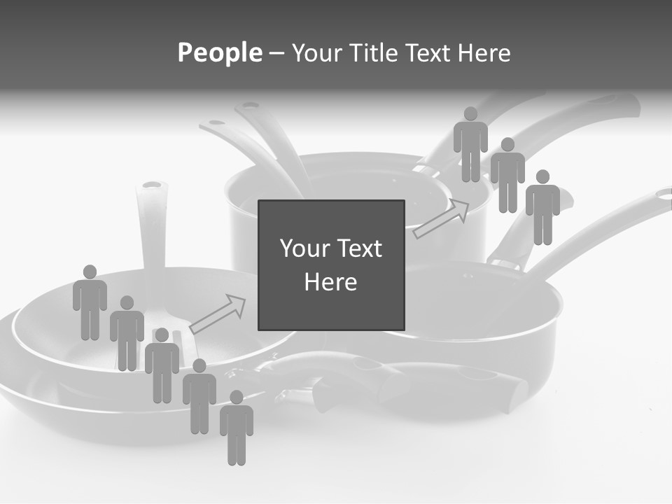 Isolated Cooking Pot Spoon PowerPoint Template