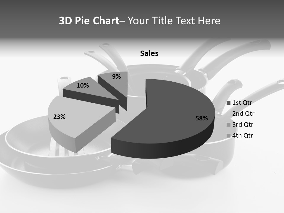 Isolated Cooking Pot Spoon PowerPoint Template