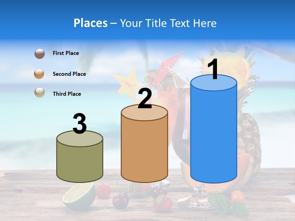 Citrus Closeup Isolated PowerPoint Template