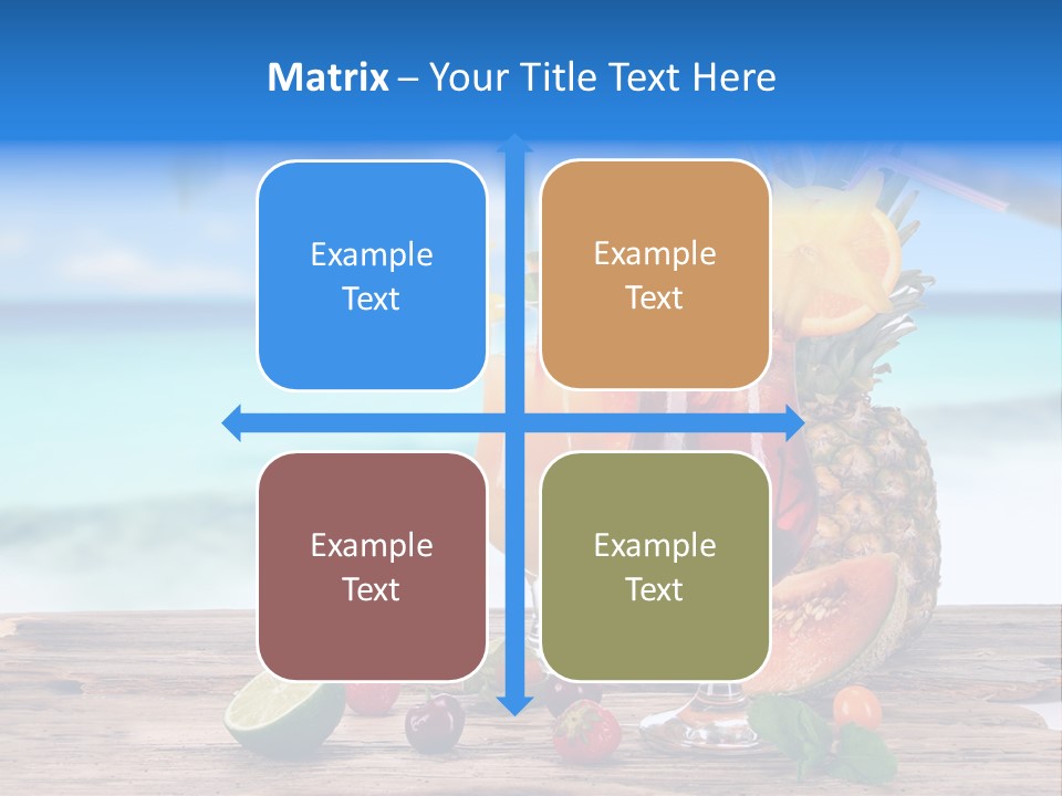 Citrus Closeup Isolated PowerPoint Template