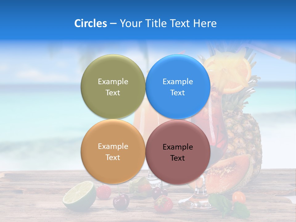 Citrus Closeup Isolated PowerPoint Template