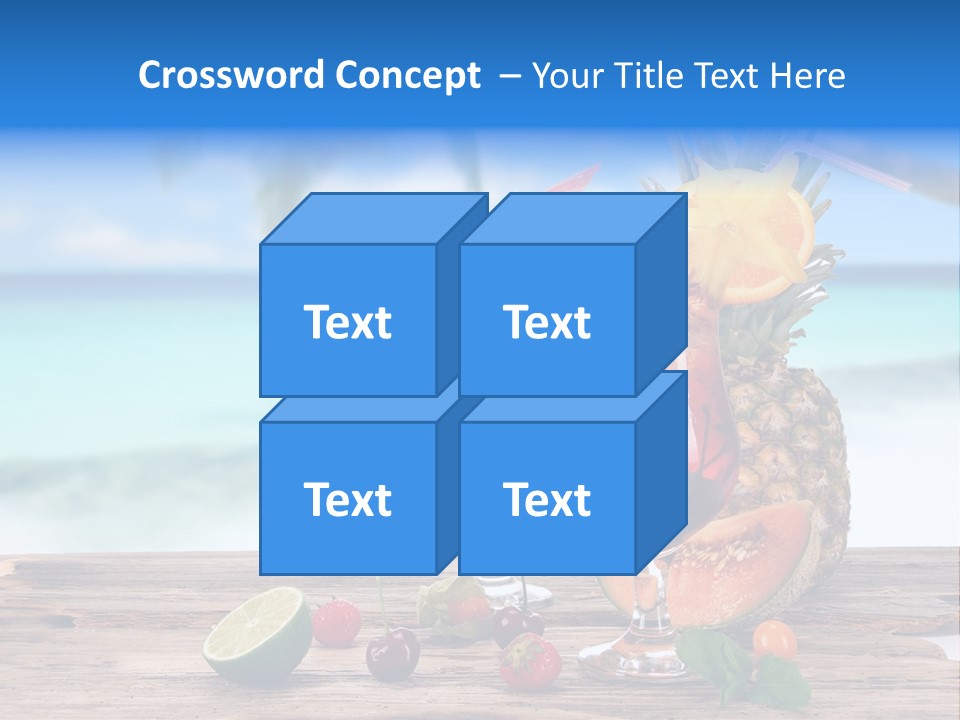 Citrus Closeup Isolated PowerPoint Template