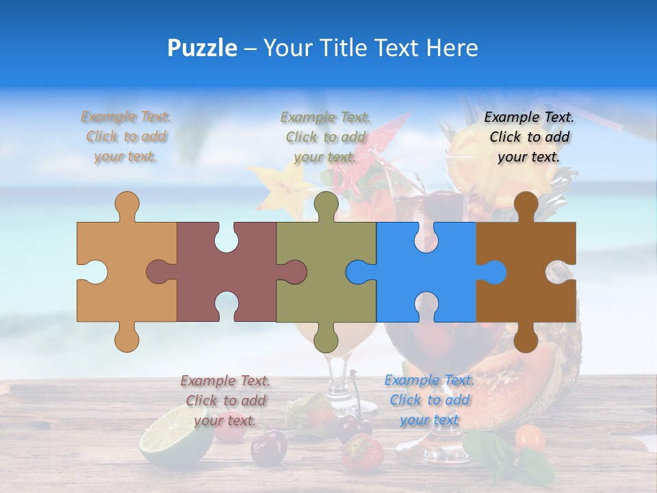 Citrus Closeup Isolated PowerPoint Template