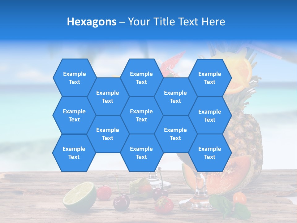 Citrus Closeup Isolated PowerPoint Template