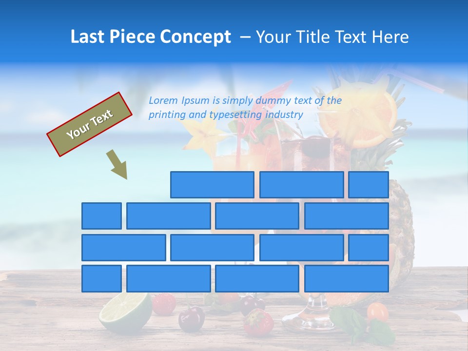 Citrus Closeup Isolated PowerPoint Template