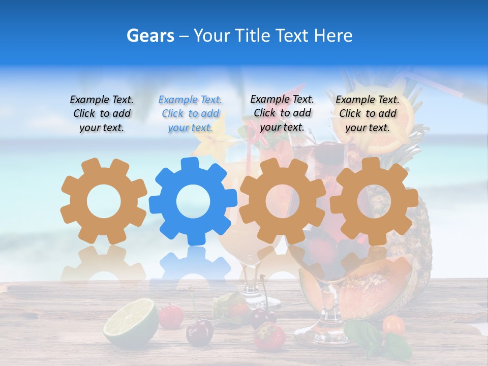 Citrus Closeup Isolated PowerPoint Template