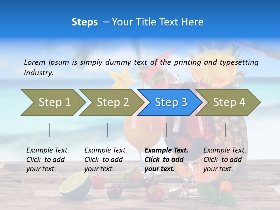 Citrus Closeup Isolated PowerPoint Template