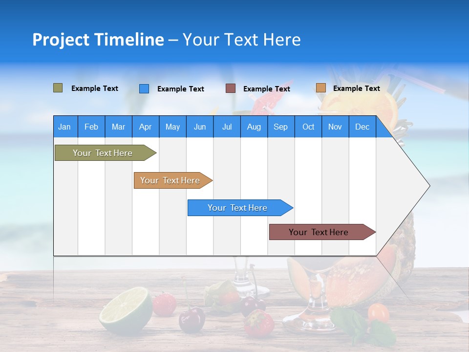 Citrus Closeup Isolated PowerPoint Template