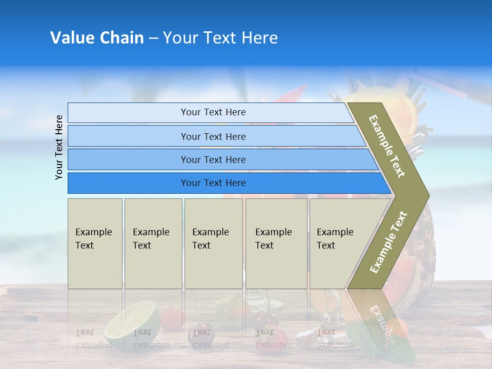Citrus Closeup Isolated PowerPoint Template