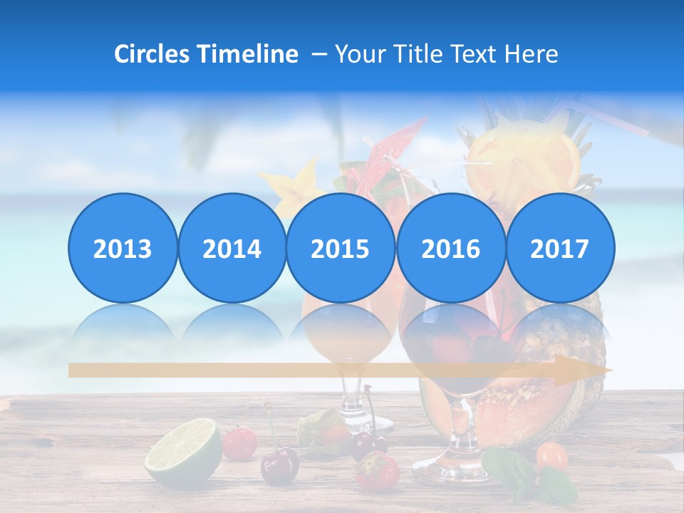Citrus Closeup Isolated PowerPoint Template