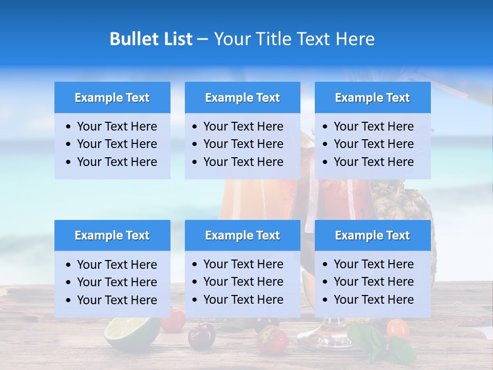Citrus Closeup Isolated PowerPoint Template