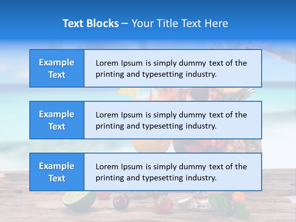 Citrus Closeup Isolated PowerPoint Template