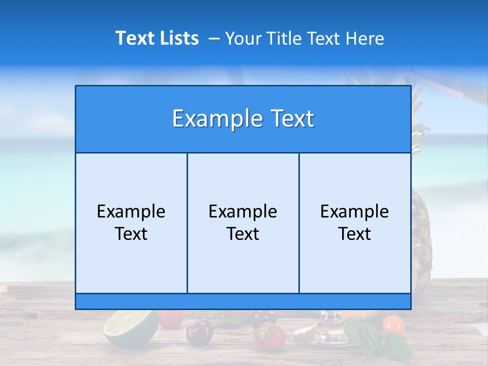 Citrus Closeup Isolated PowerPoint Template