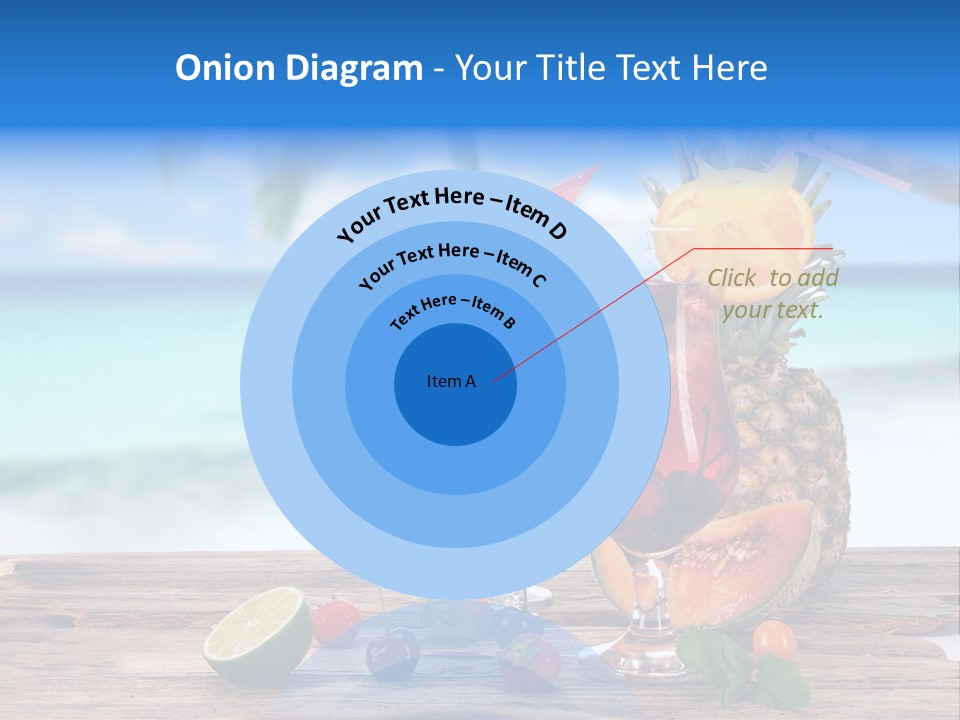 Citrus Closeup Isolated PowerPoint Template