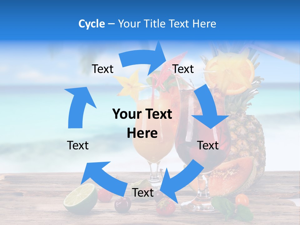 Citrus Closeup Isolated PowerPoint Template