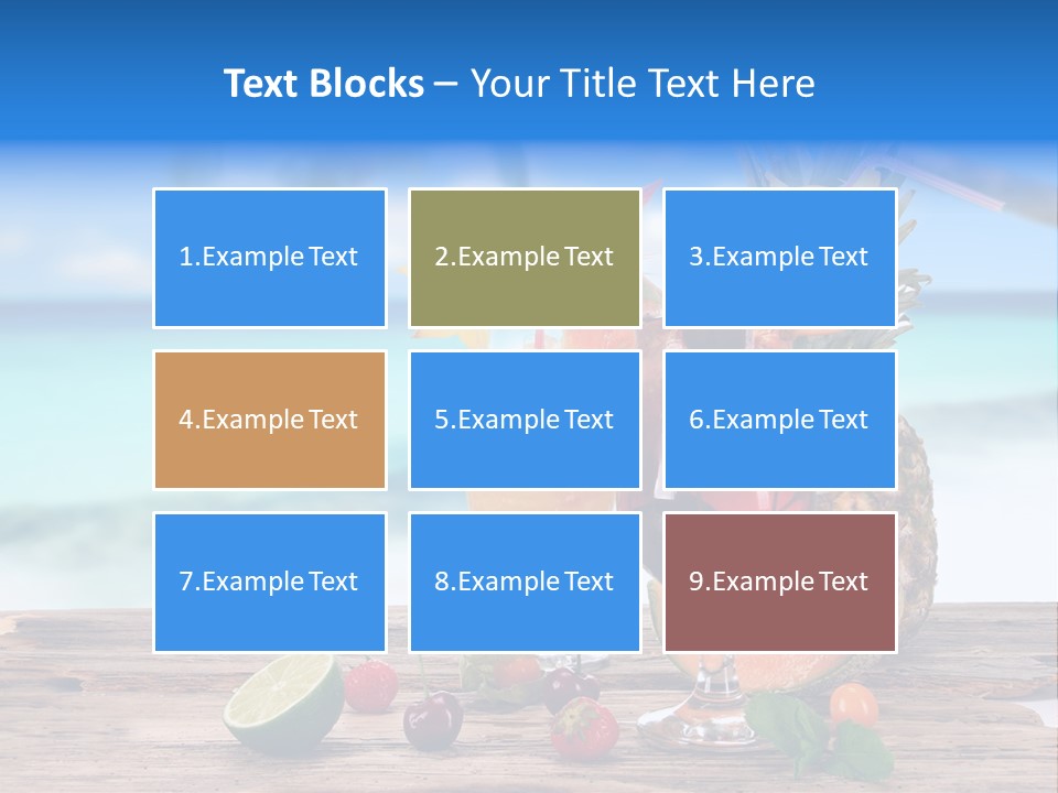 Citrus Closeup Isolated PowerPoint Template
